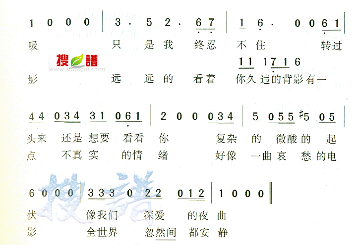 哀愁火车站歌词简谱图片